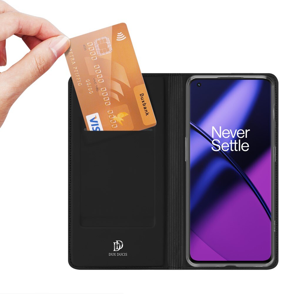 Étui portefeuille Skin Pro Series  OnePlus 11, Noir