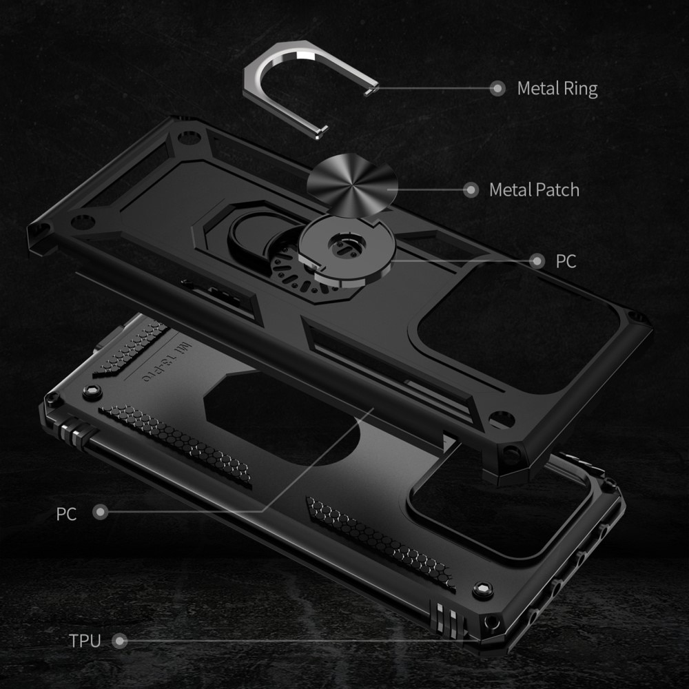 Coque hybride Tech Ring Xiaomi 13 Pro, noir