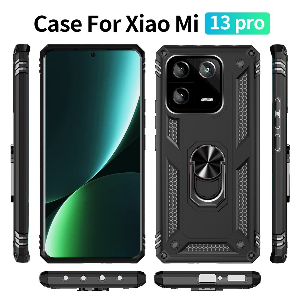 Coque hybride Tech Ring Xiaomi 13 Pro, noir