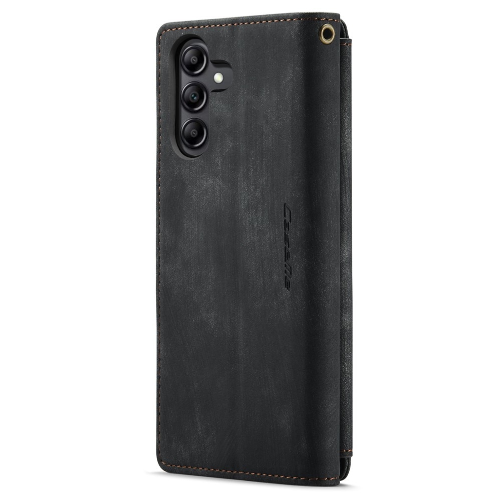 Étui portefeuille à glissière Samsung Galaxy A34, Noir