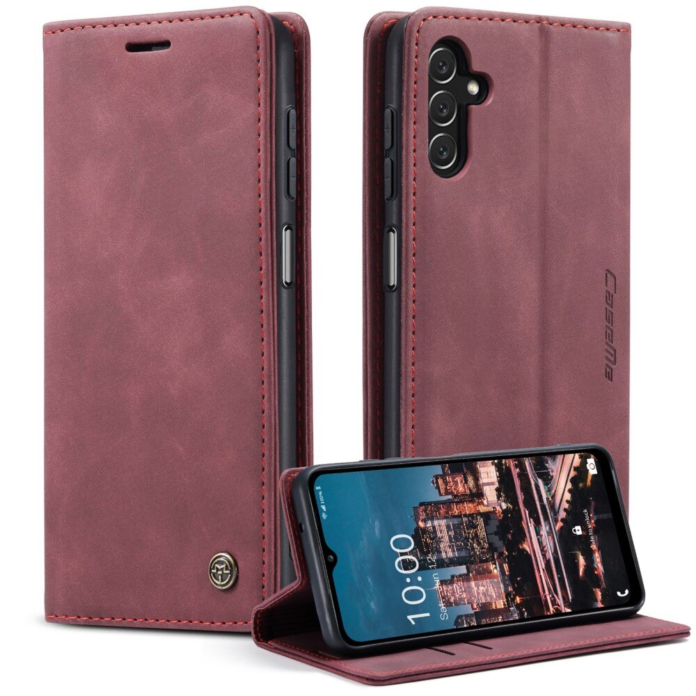 Étui portefeuille mince Samsung Galaxy A14, Rouge