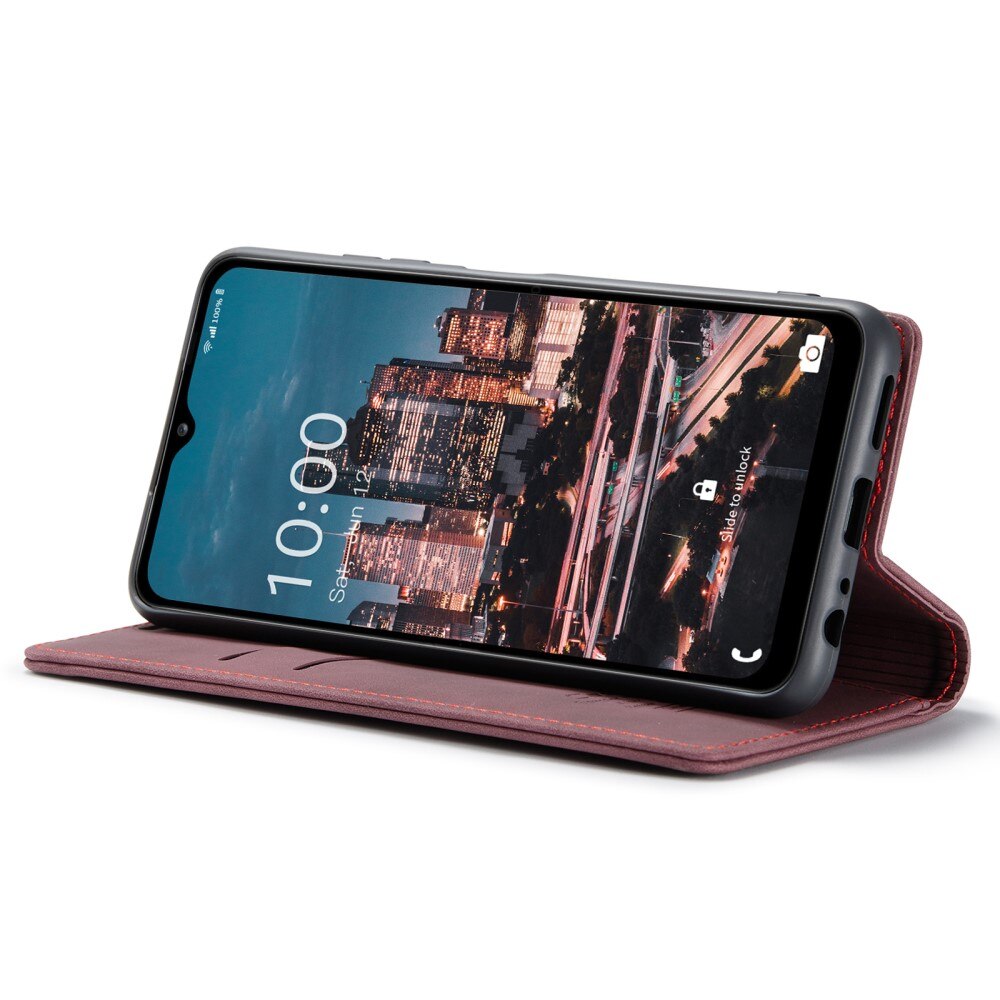 Étui portefeuille mince Samsung Galaxy A14, Rouge