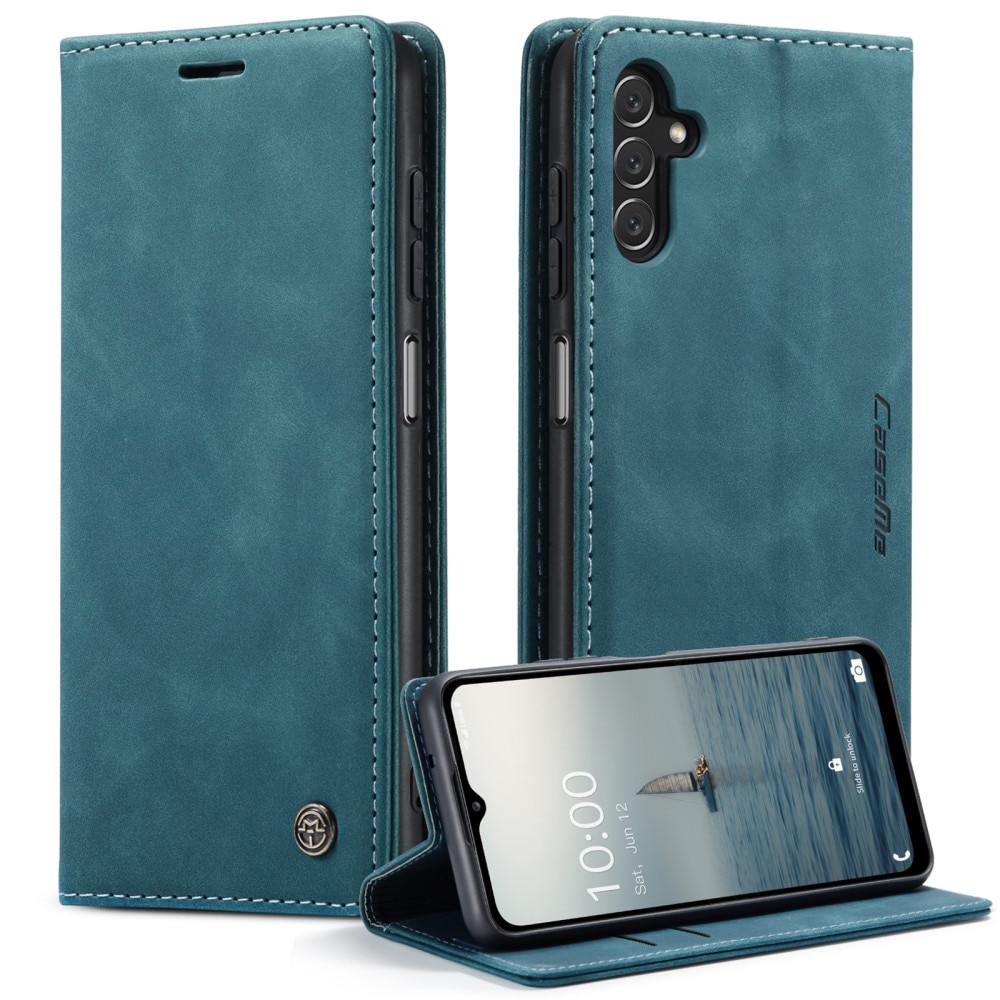 Étui portefeuille mince Samsung Galaxy A14, Bleu