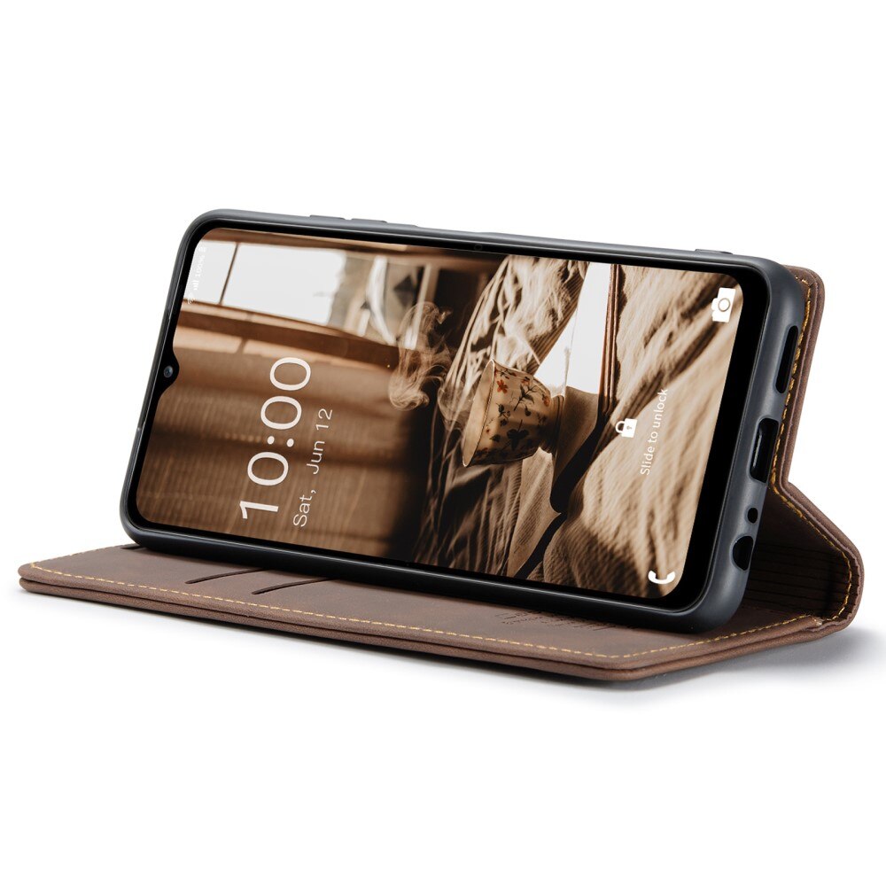 Étui portefeuille mince Samsung Galaxy A34, Marron