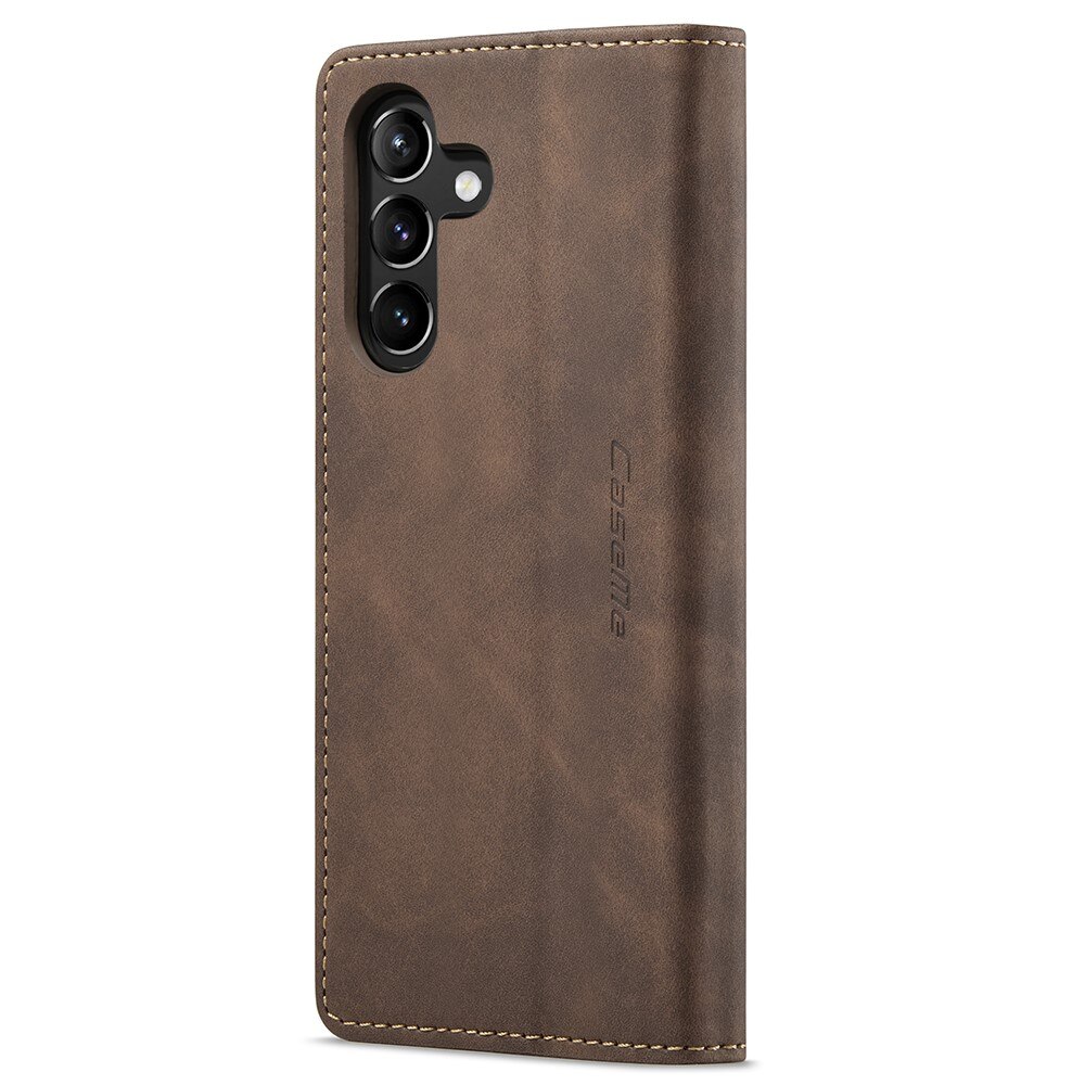 Étui portefeuille mince Samsung Galaxy A54, Marron