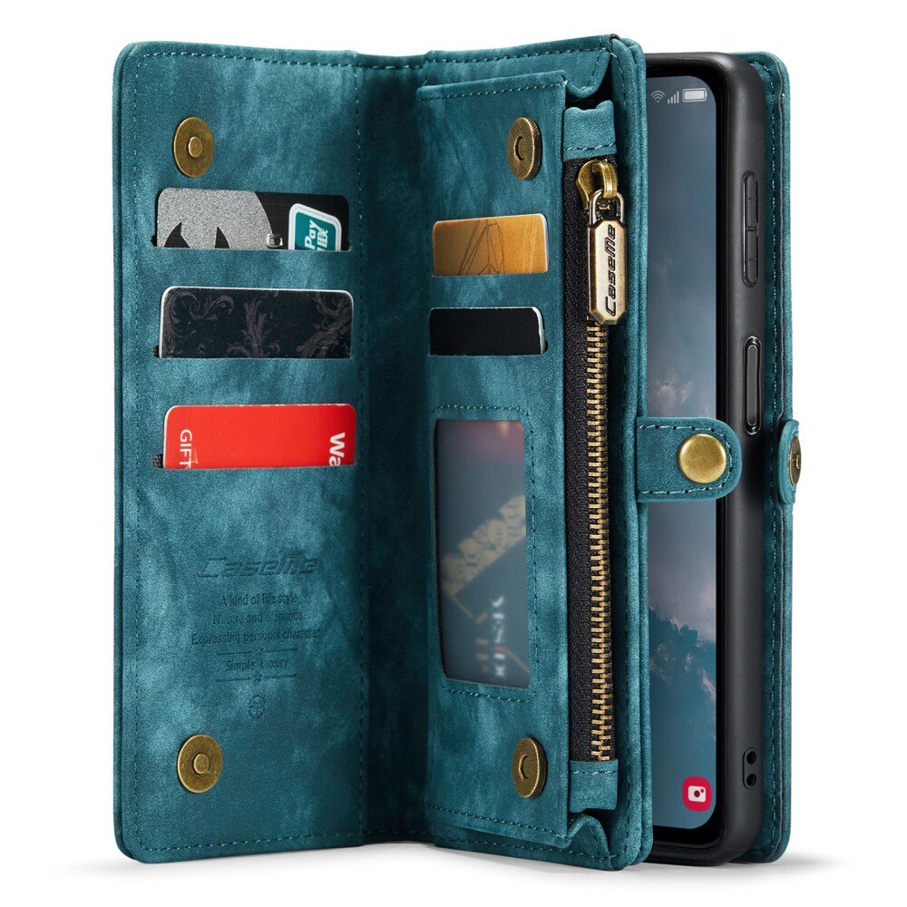 Étui portefeuille multi-cartes Samsung Galaxy A14, Bleu