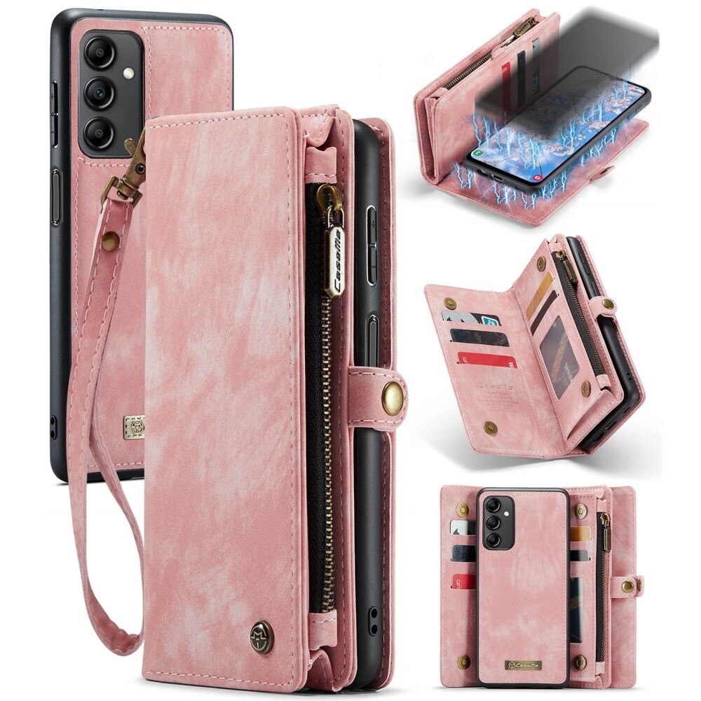 Étui portefeuille multi-cartes Samsung Galaxy A14, Rose