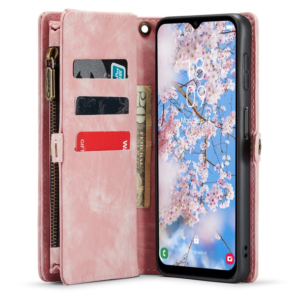 Étui portefeuille multi-cartes Samsung Galaxy A14, rose