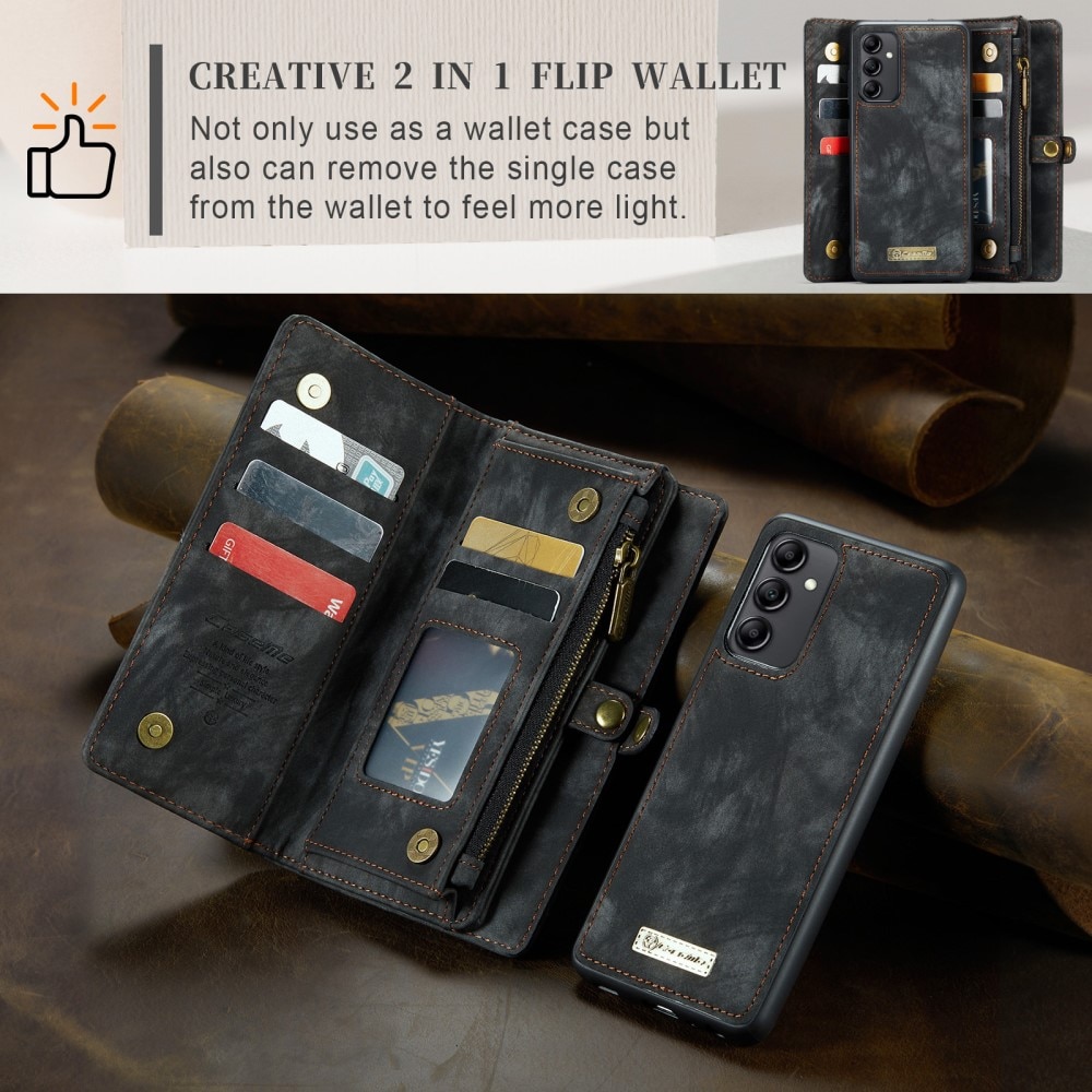 Étui portefeuille multi-cartes Samsung Galaxy A34, Gris