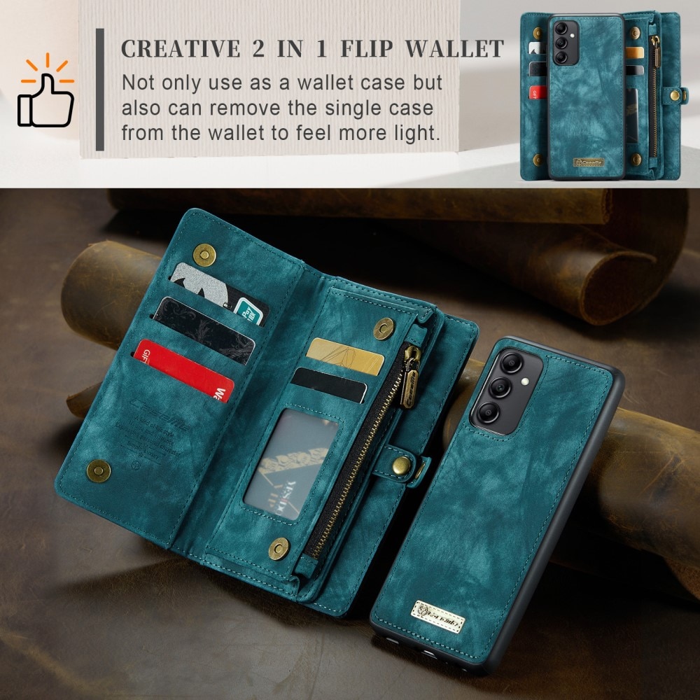 Étui portefeuille multi-cartes Samsung Galaxy A34, Bleu