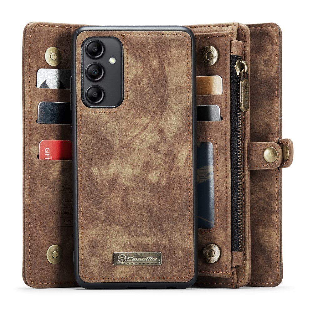 Étui portefeuille multi-cartes Samsung Galaxy A34, Marron
