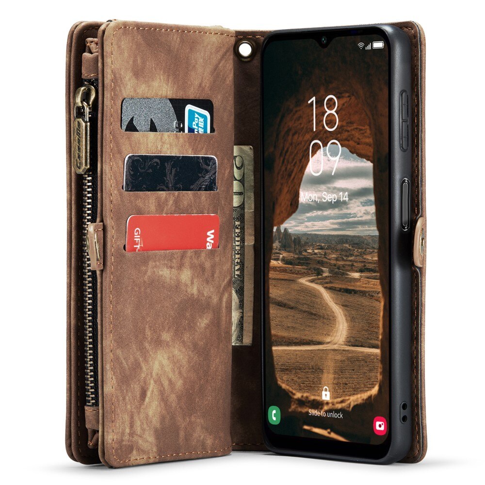 Étui portefeuille multi-cartes Samsung Galaxy A34, Marron
