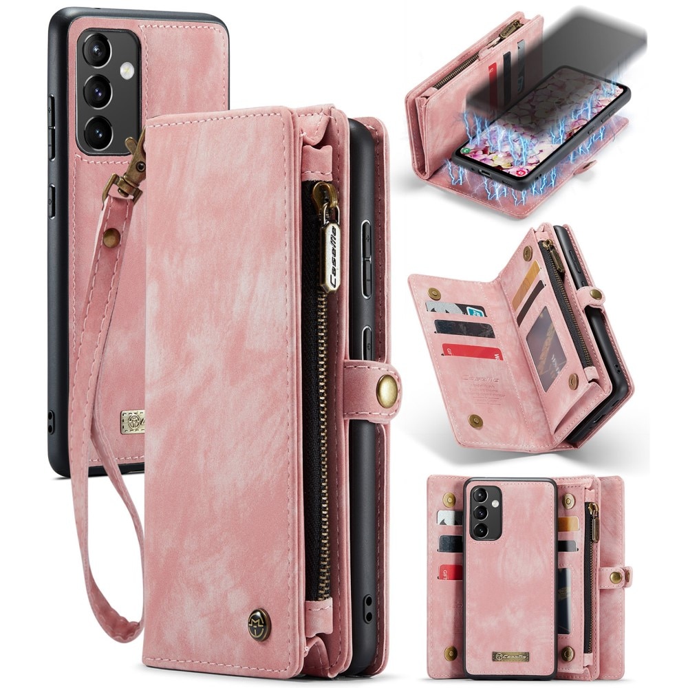 Étui portefeuille multi-cartes Samsung Galaxy A05s, rose