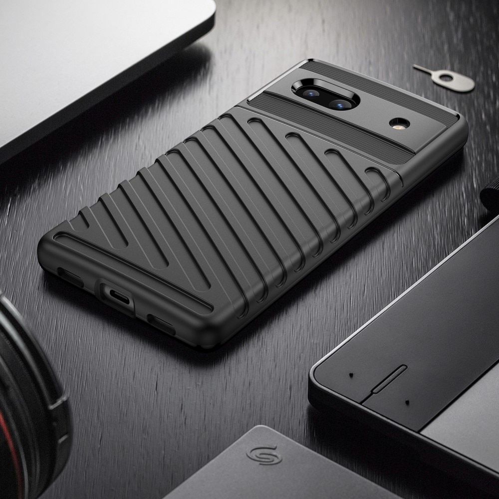 Coque Thunder TPU Google Pixel 7a, noir