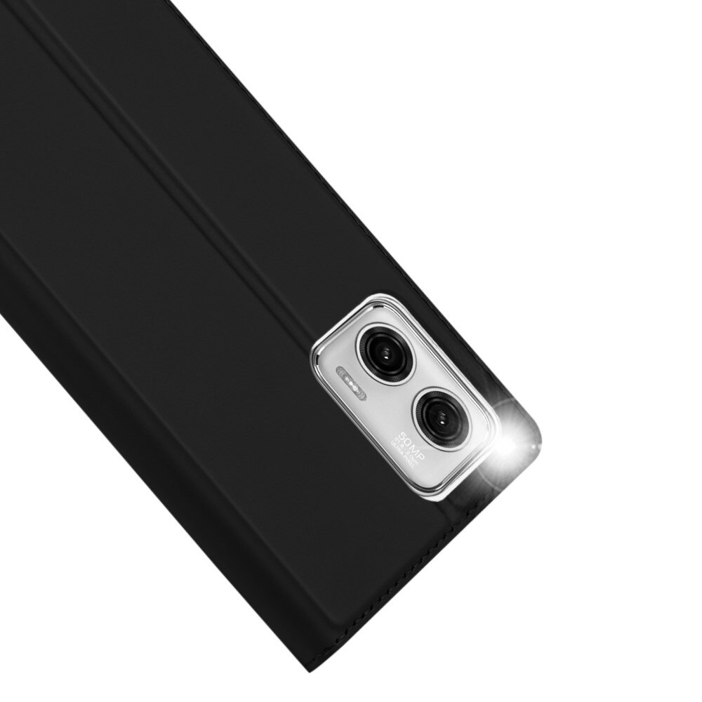 Étui portefeuille Skin Pro Series Motorola Moto G73, Noir