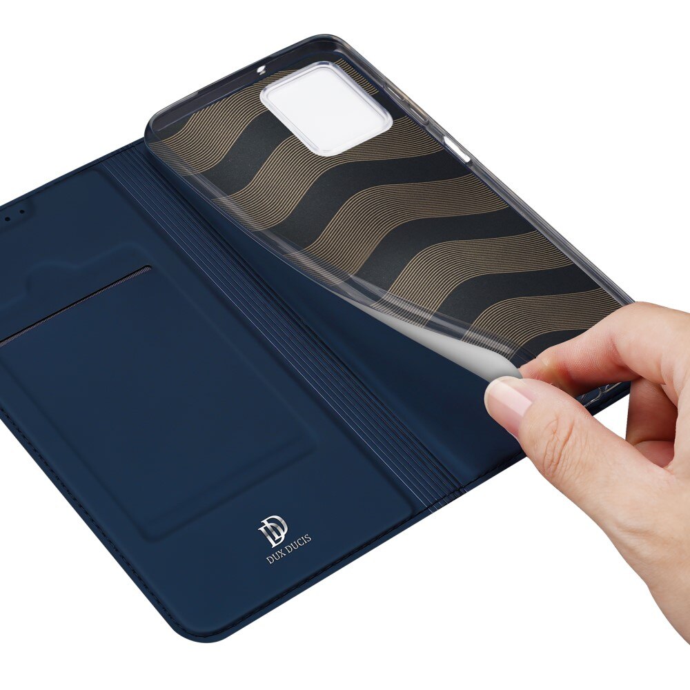 Étui portefeuille Skin Pro Series Motorola Moto G73, Bleu