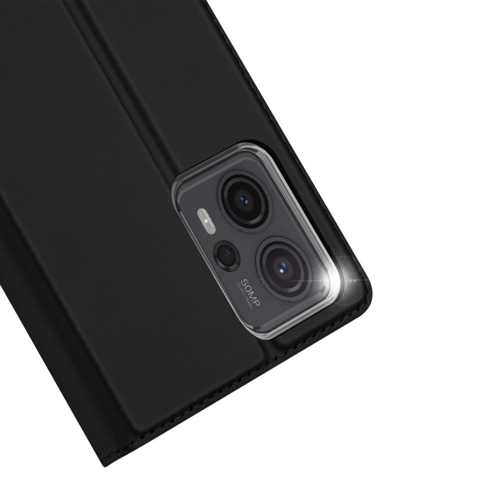 Étui portefeuille Skin Pro Series Motorola Moto G23, Noir