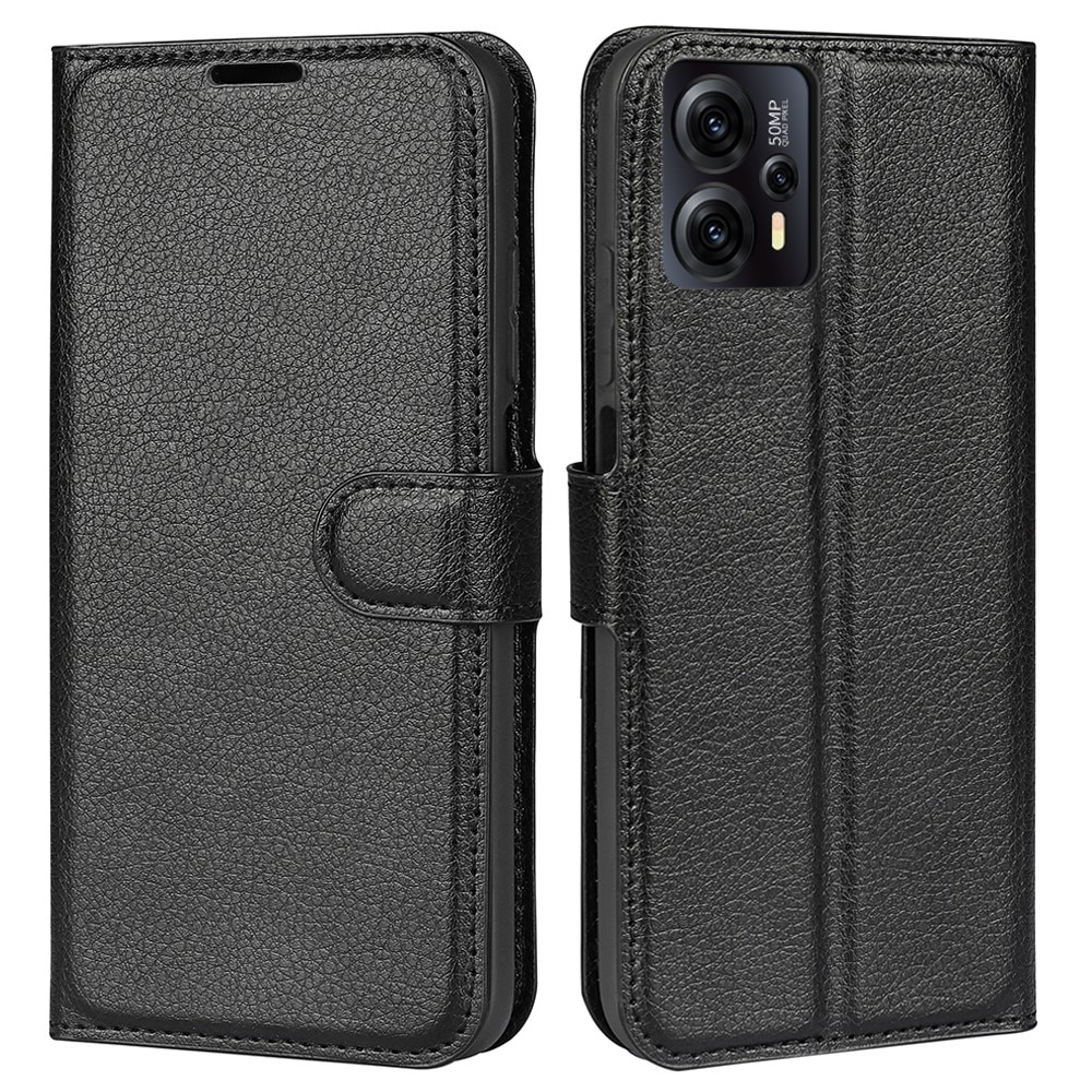 Coque portefeuille Motorola Moto G53, noir