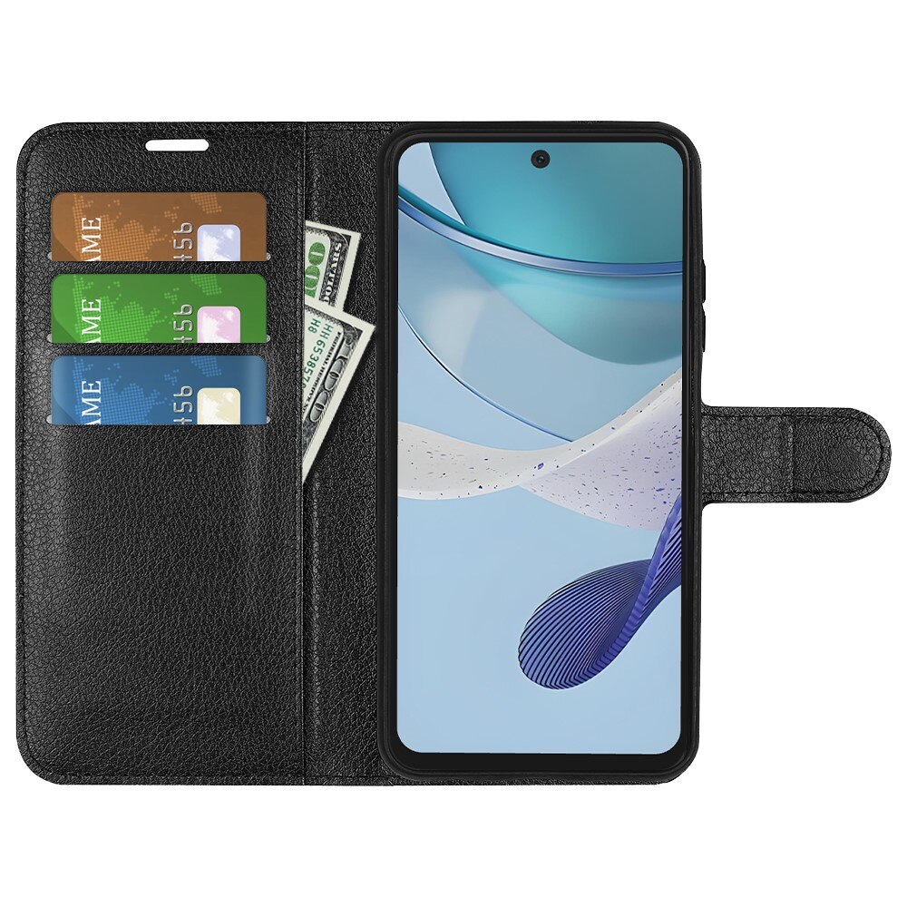 Coque portefeuille Motorola Moto G53, Noir