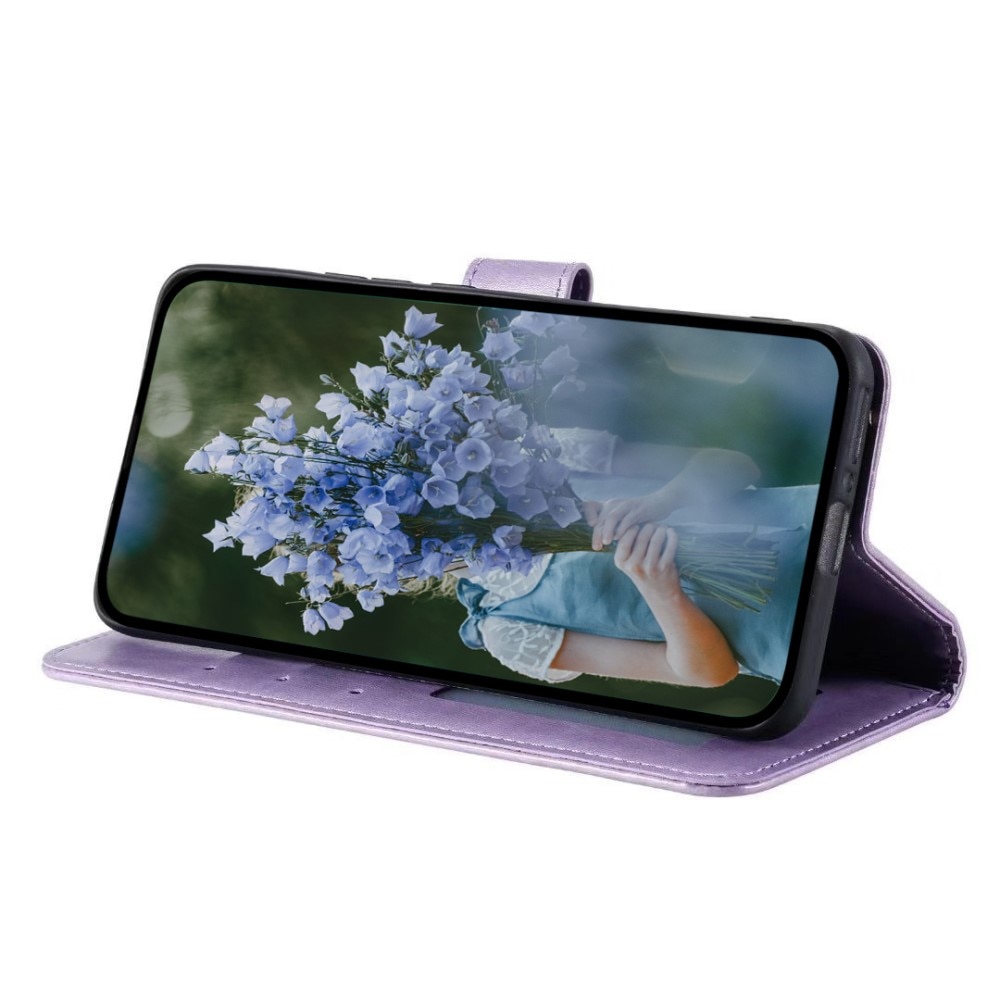 Étui en cuir Mandala Xiaomi Redmi 12C, violet