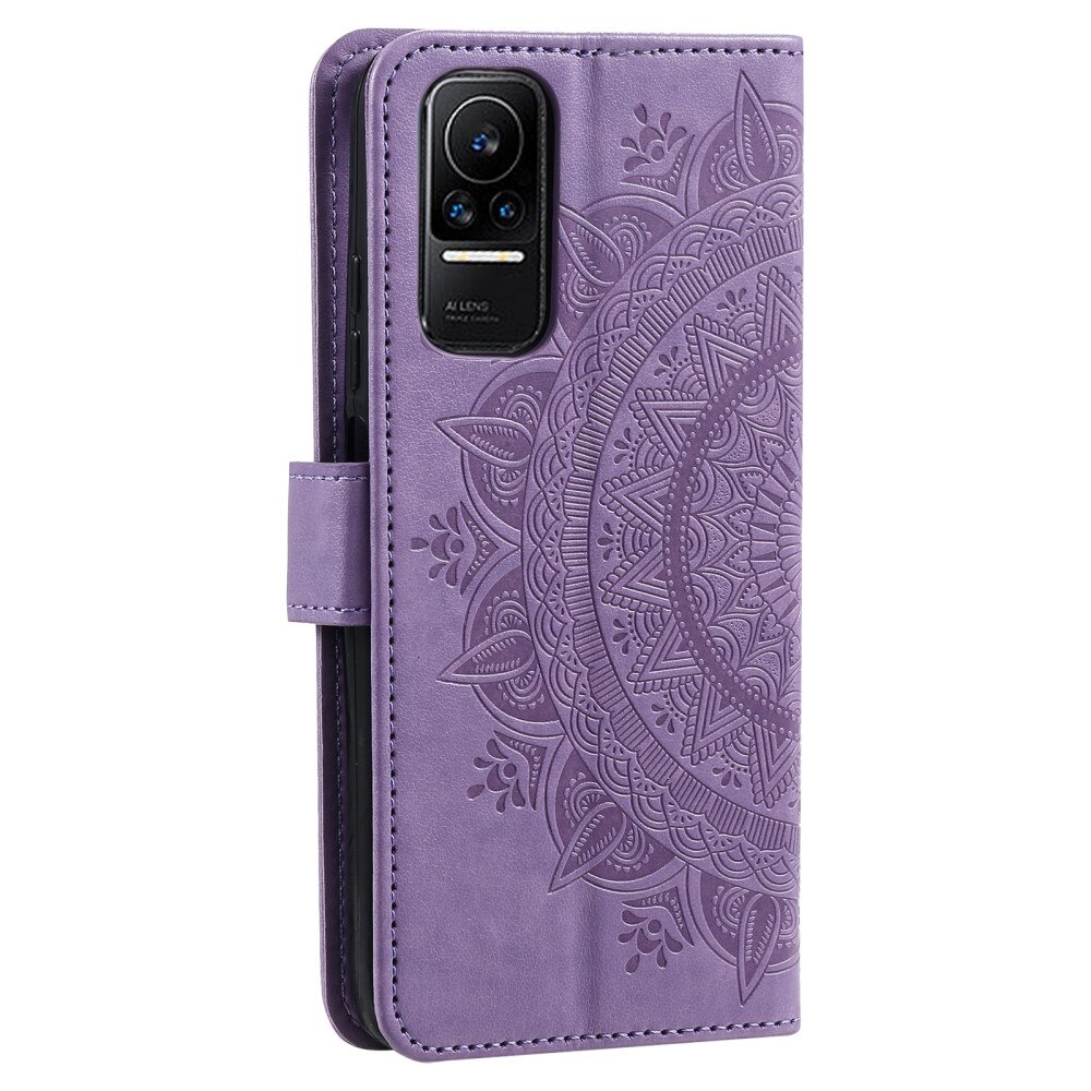 Étui en cuir Mandala Xiaomi 13 Lite, violet