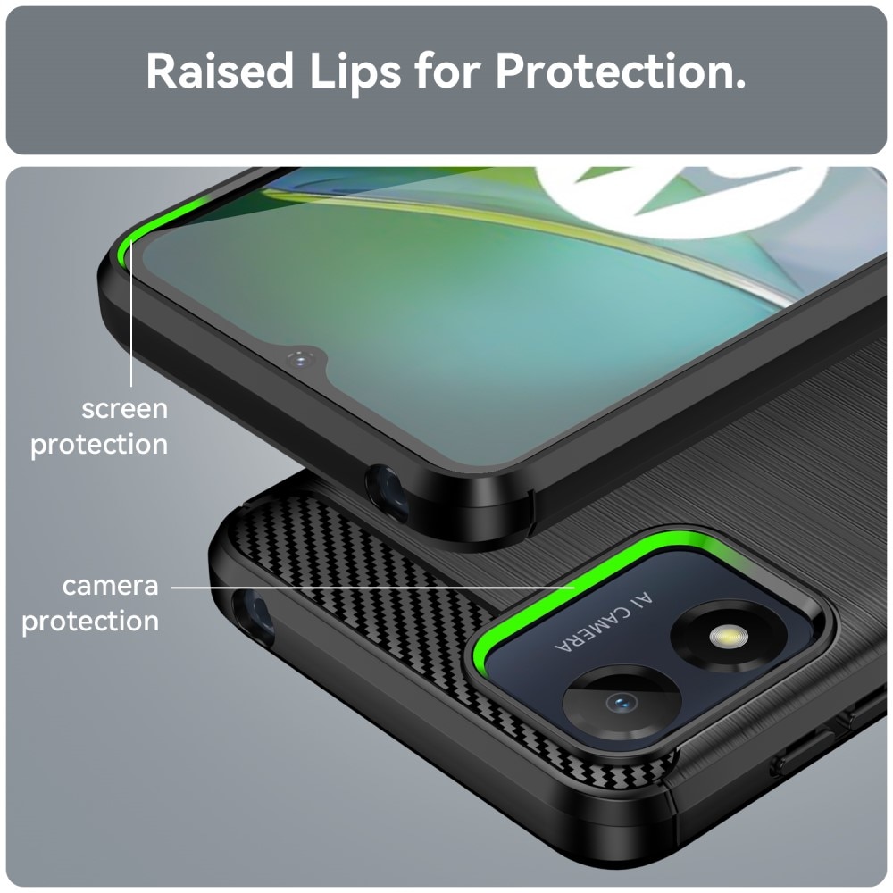 Coque TPU Brushed Motorola Moto E13, [FÄRG}