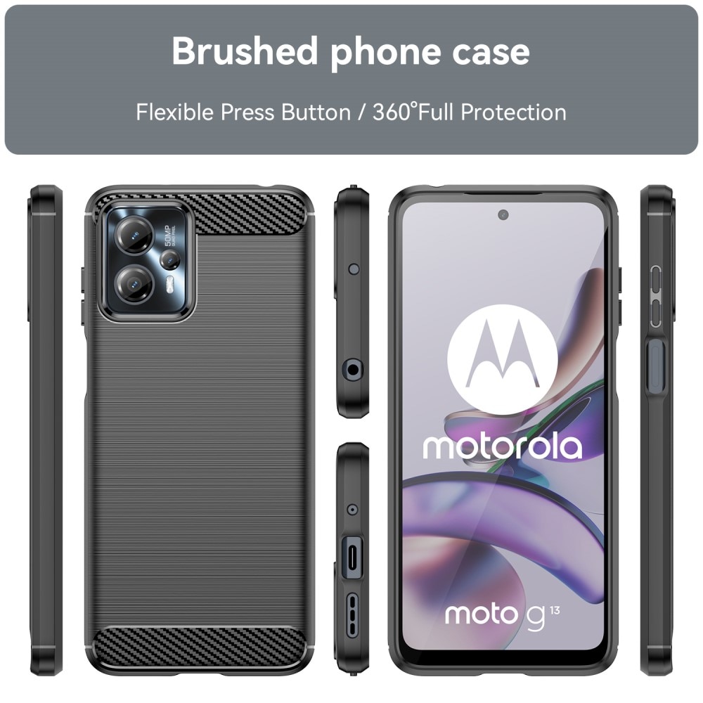 Coque TPU Brushed Motorola Moto G23, Black