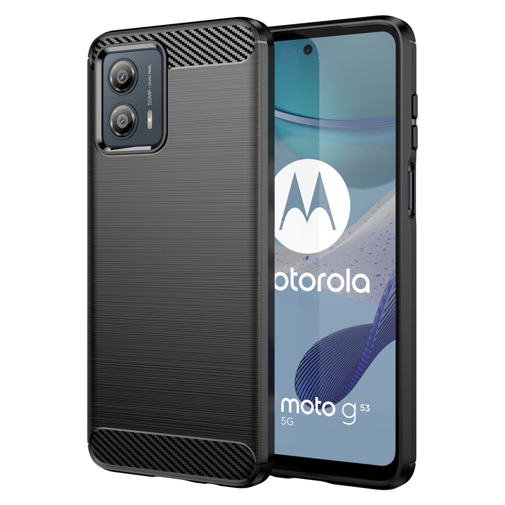 Coque TPU Brushed Motorola Moto G53, Black