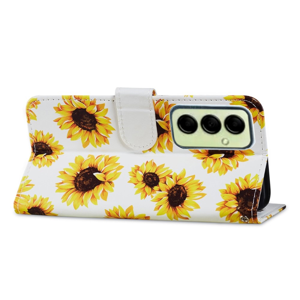 Coque portefeuille Samsung Galaxy A14, tournesol