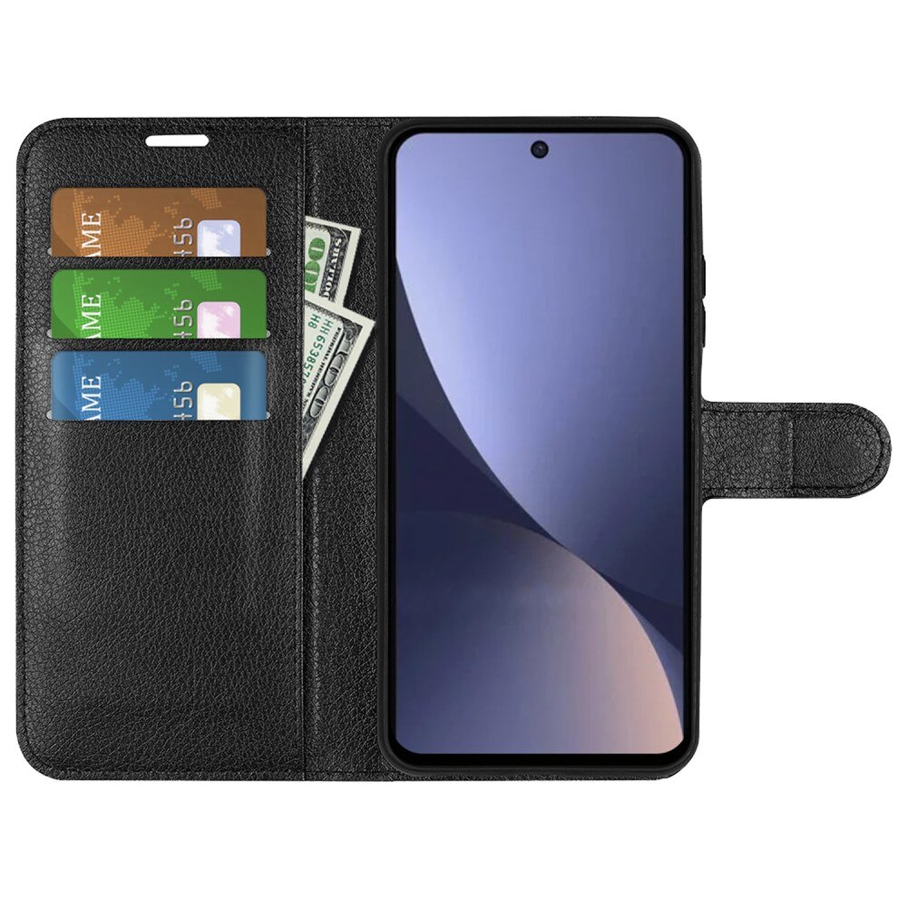 Coque portefeuille Xiaomi 13, Noir