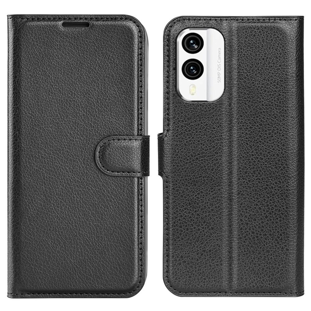 Coque portefeuille Nokia X30, noir