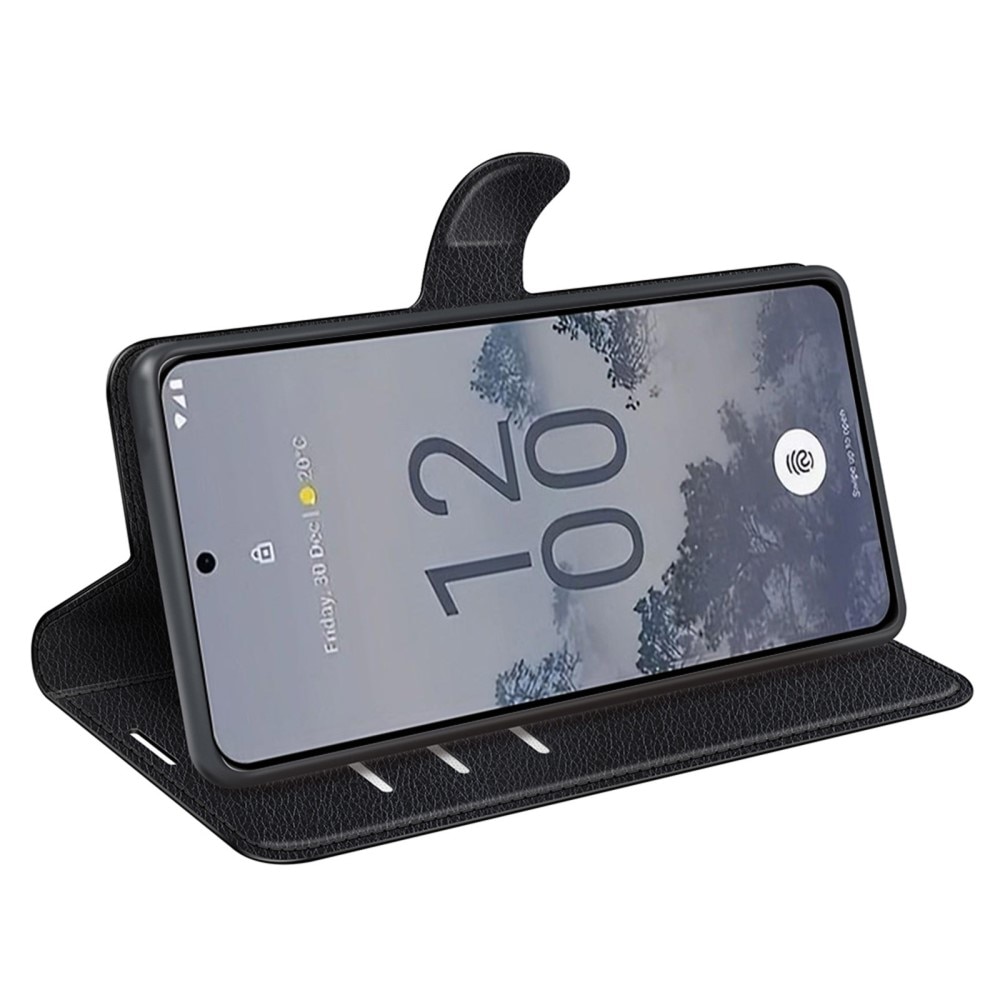 Coque portefeuille  Nokia X30, Noir