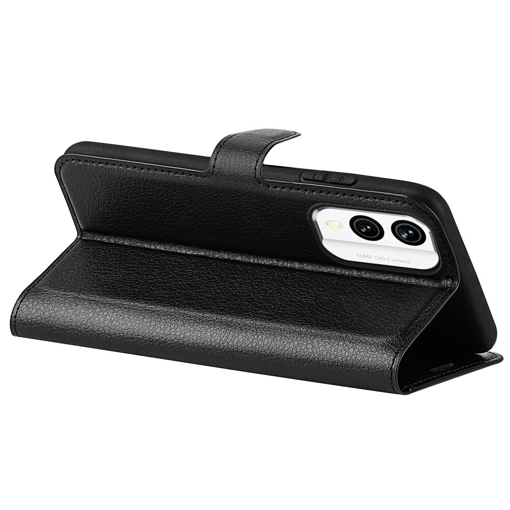 Coque portefeuille Nokia X30, noir