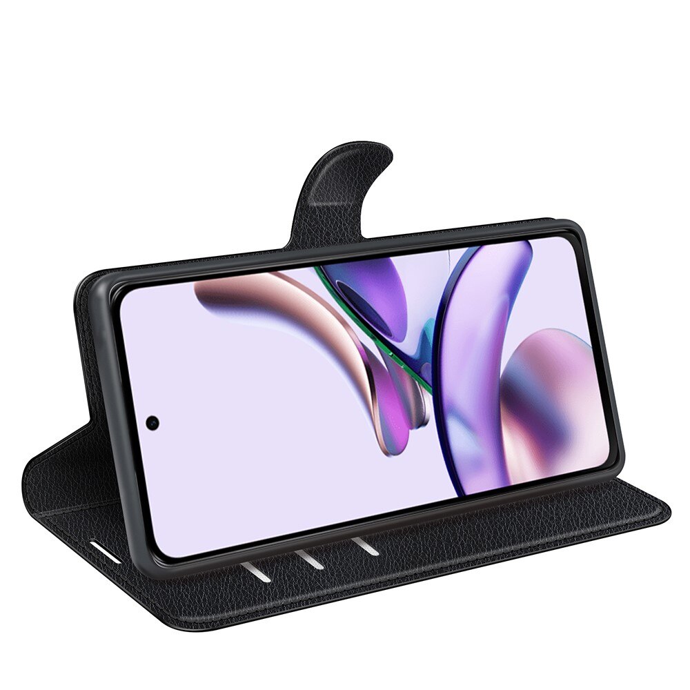 Coque portefeuille Motorola Moto G13, Noir