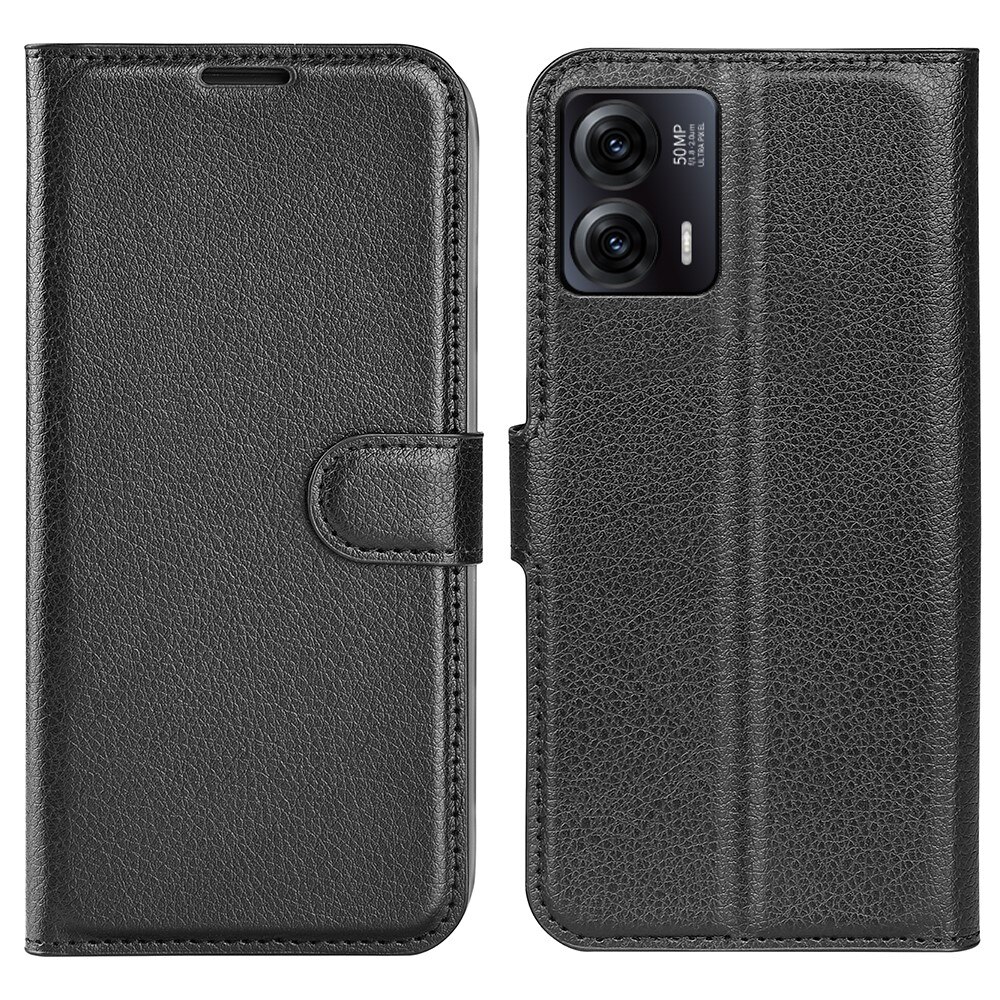 Coque portefeuille Motorola Moto G73, noir