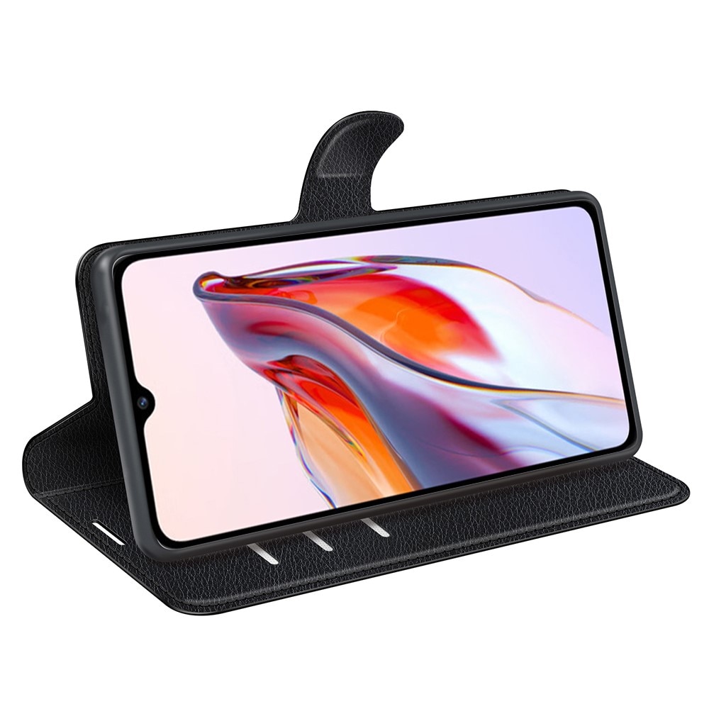 Coque portefeuille Xiaomi Redmi 12C, Noir