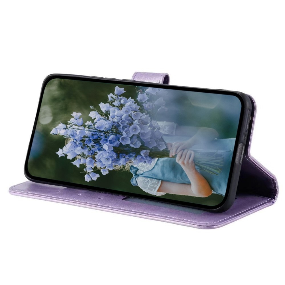 Étui en cuir Mandala Sony Xperia 10 V, violet