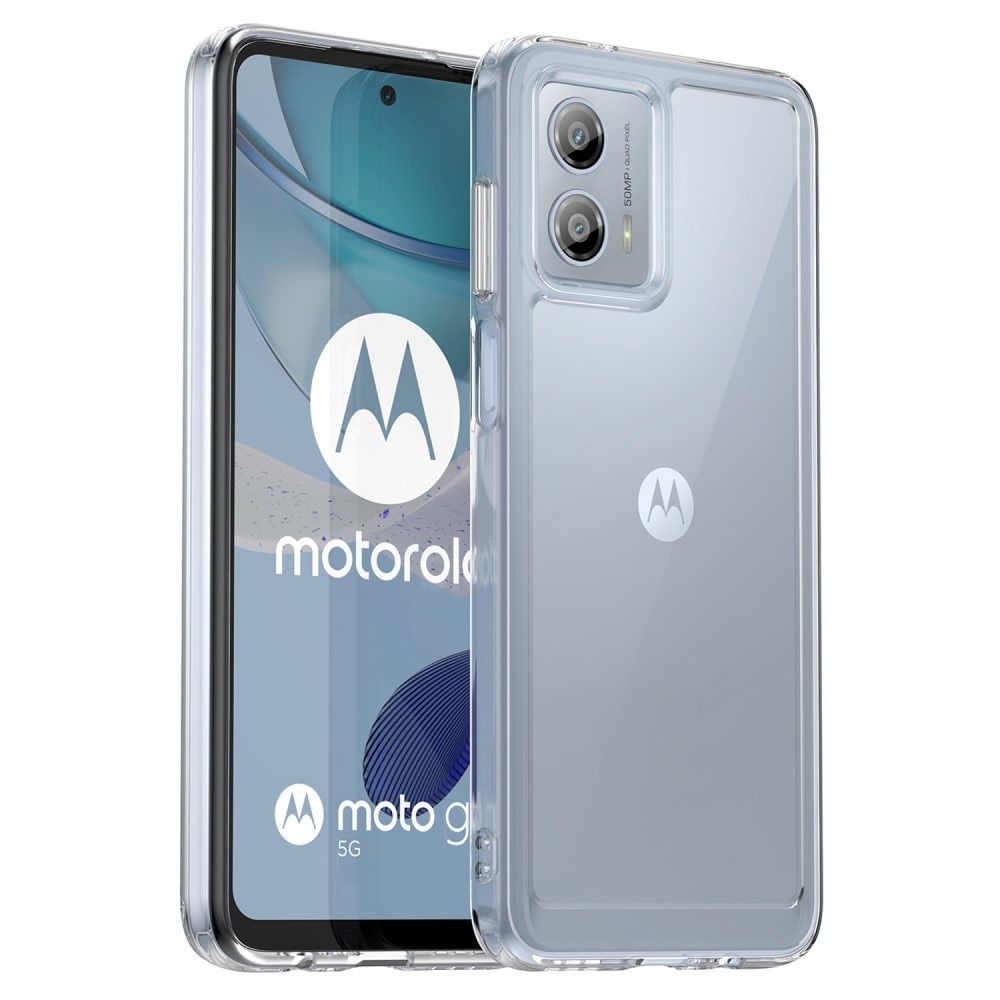 Coque hybride Crystal Hybrid pour Motorola Moto G53, transparent