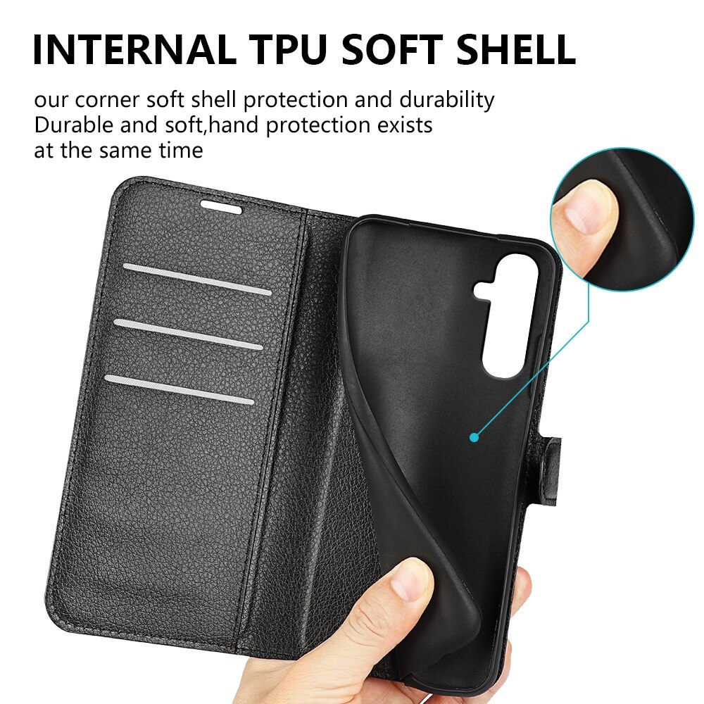 Coque portefeuille Samsung Galaxy A34, Noir