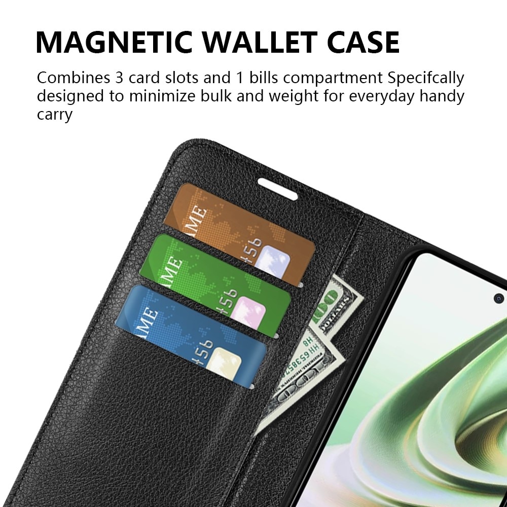 Coque portefeuille  OnePlus Nord CE 3 Lite, Noir