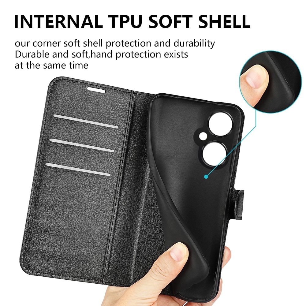 Coque portefeuille  OnePlus Nord CE 3 Lite, Noir