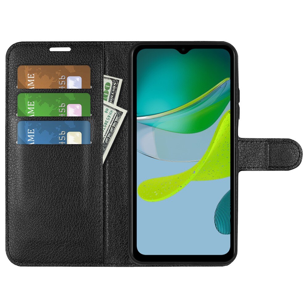 Coque portefeuille Motorola Moto E13, Noir