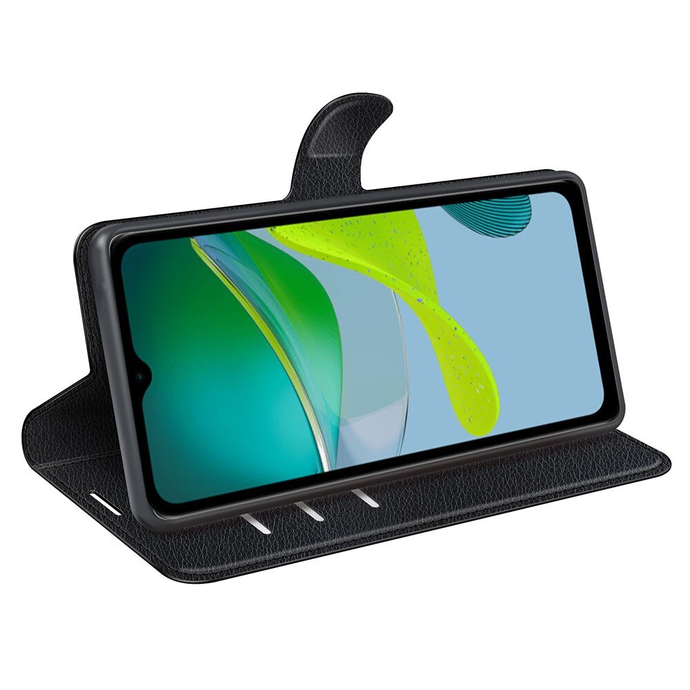 Coque portefeuille Motorola Moto E13, Noir
