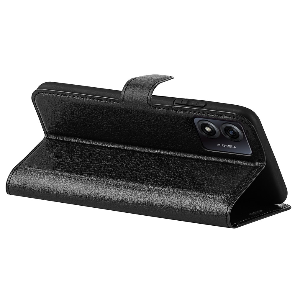 Coque portefeuille Motorola Moto E13, noir