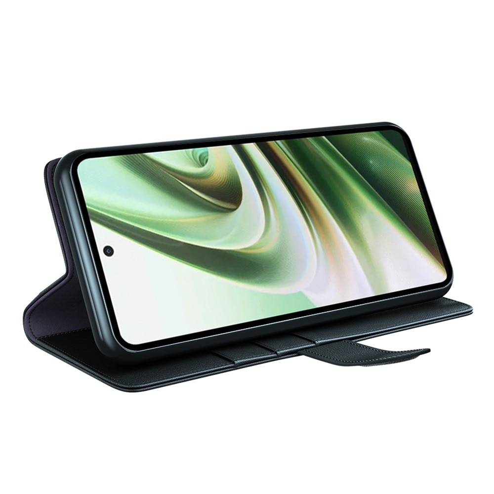 Étui en cuir veritable  OnePlus Nord CE 3 Lite, Noir