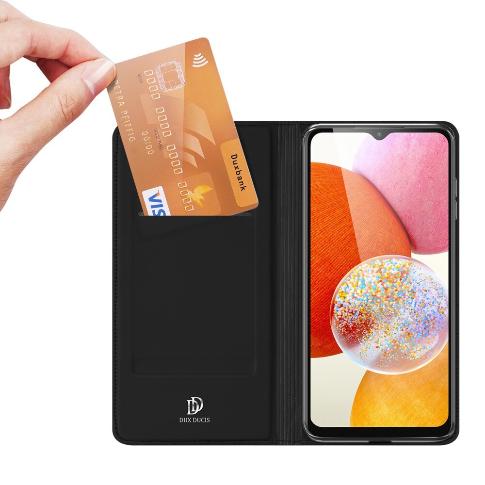Étui portefeuille Skin Pro Series Samsung Galaxy A14, Noir