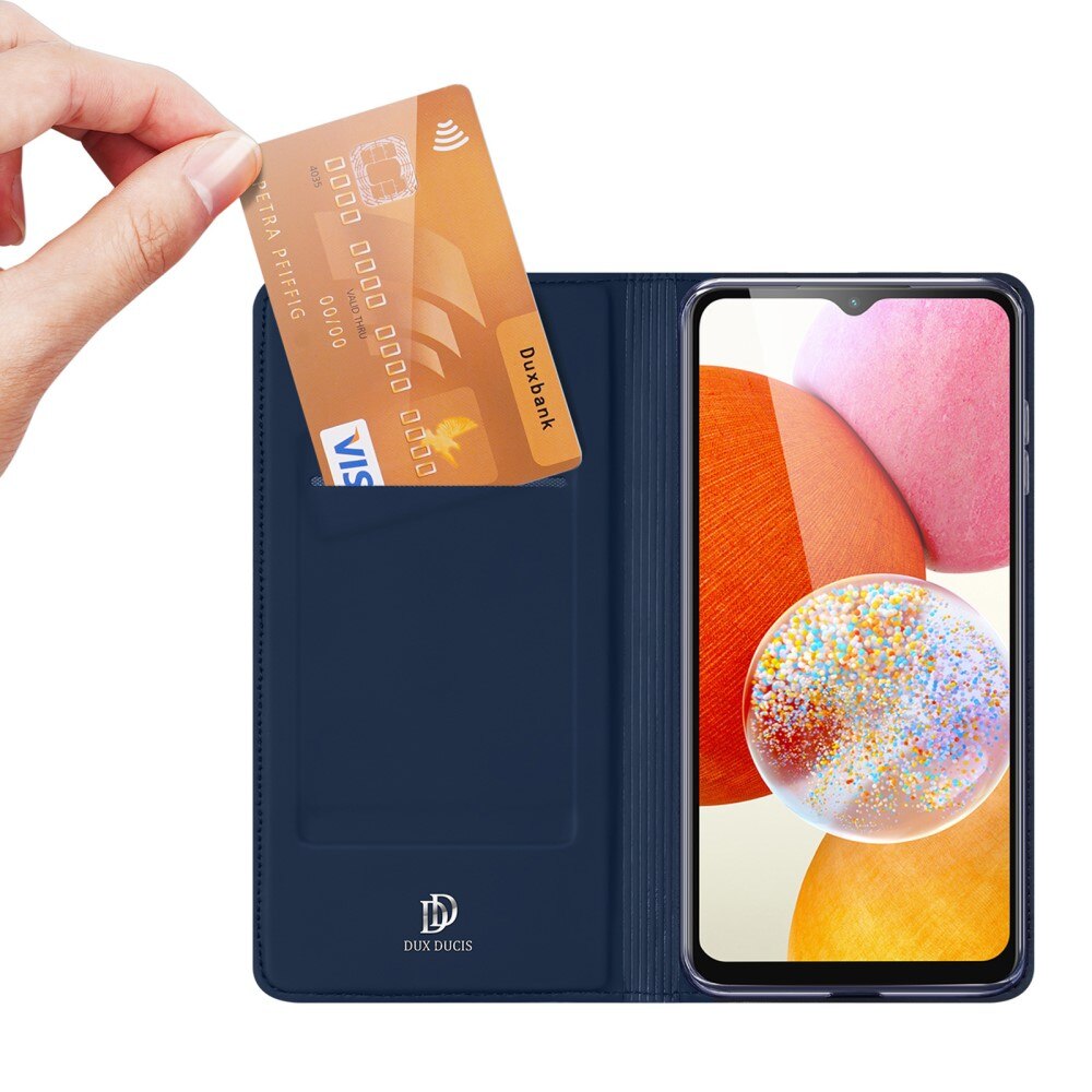 Étui portefeuille Skin Pro Series Samsung Galaxy A14, Bleu
