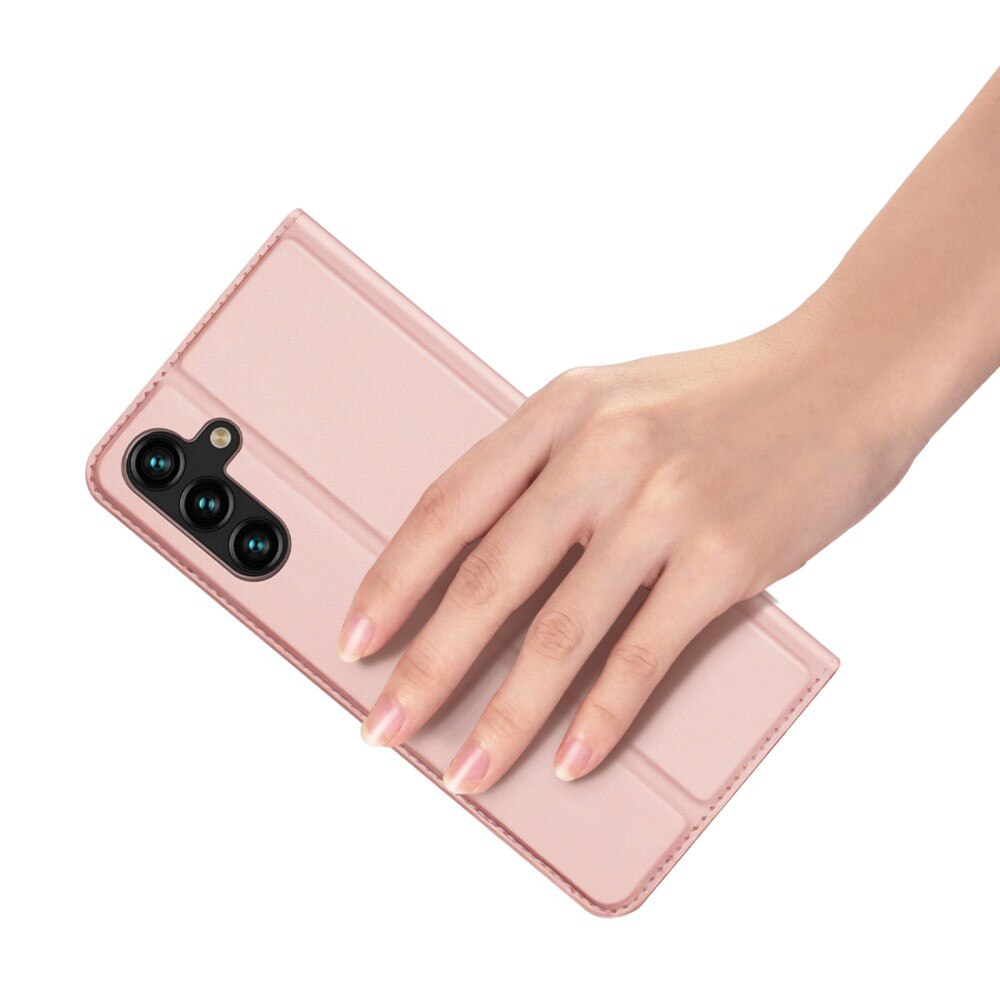 Étui portefeuille Skin Pro Series Samsung Galaxy A14, Or rose