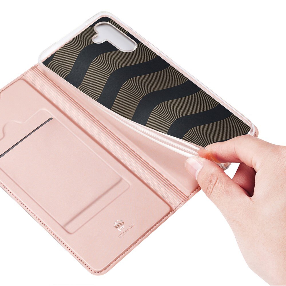Étui portefeuille Skin Pro Series Samsung Galaxy A14, Or rose