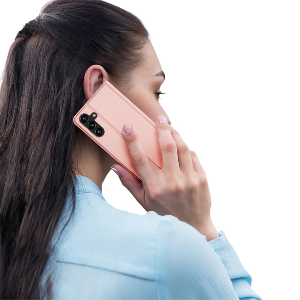 Étui portefeuille Skin Pro Series Samsung Galaxy A14, Or rose